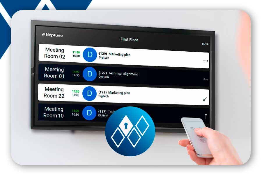 Event Display on monitor with Neptune Navigator.
						